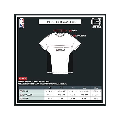  Ultra Game NBA Men’s Super Soft Supreme T-Shirt