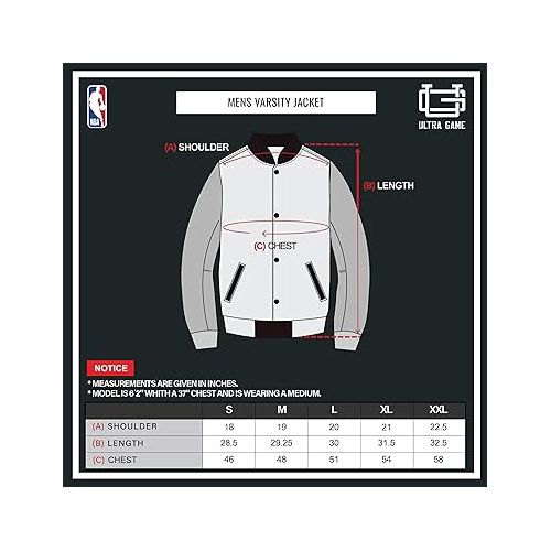  Ultra Game Men's Game Time Varsity Jacket