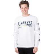 [아마존 핫딜]  [아마존핫딜]Ultra Game NFL Seattle Seahawks Mens Active Basic Long Sleeve Tee Shirt, White, Medium