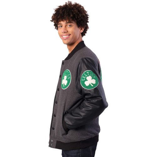  Ultra Game NBA Mens Full-Zip Classic Varsity Jacket