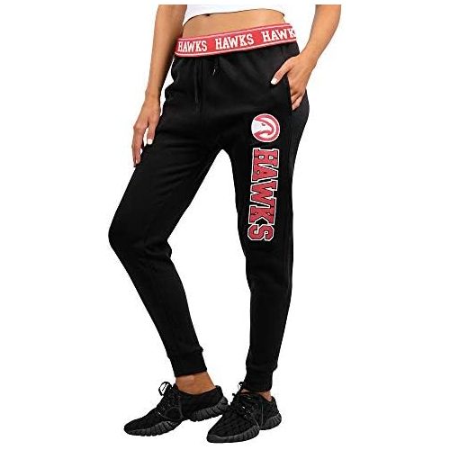  Ultra Game NBA Women’s Foldover Jogger Pants Active Fleece Sweatpants