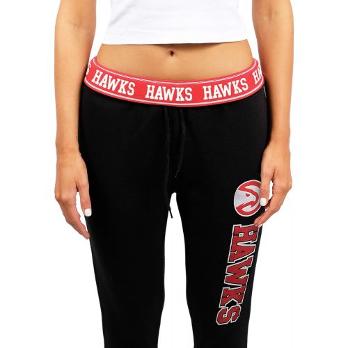  Ultra Game NBA Women’s Foldover Jogger Pants Active Fleece Sweatpants