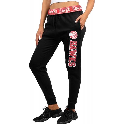  Ultra Game NBA Women’s Foldover Jogger Pants Active Fleece Sweatpants