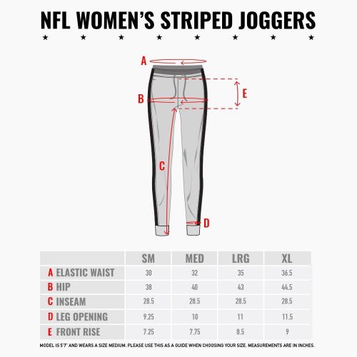  Ultra Game NFL Womens Active Basic Fleece Jogger Sweatpants