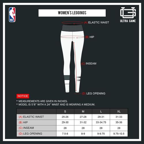  Ultra Game NBA Womens Leggings Perimeter Fitness Sports Yoga Pants