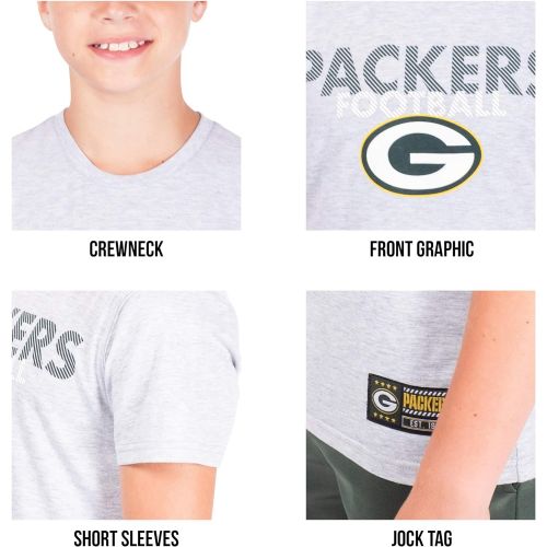  Ultra Game NFL Boys Active Crew Neck Tee Shirt