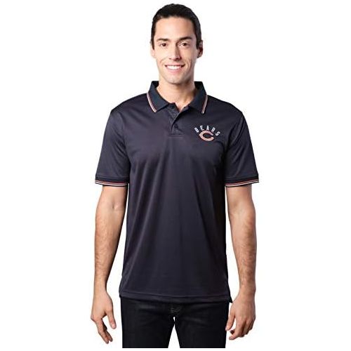  Ultra Game NFL Mens Moisture Wicking Tech Polo Shirt