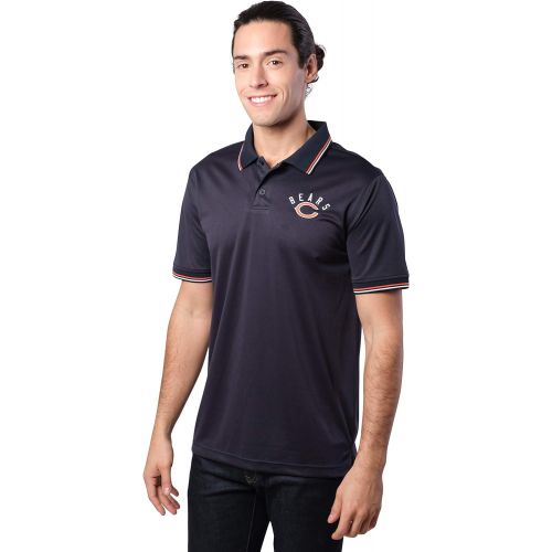  Ultra Game NFL Mens Moisture Wicking Tech Polo Shirt