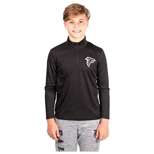  Ultra Game NFL Boy’s Quarter-Zip Active Pullover Shirt