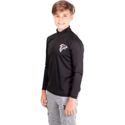  Ultra Game NFL Boy’s Quarter-Zip Active Pullover Shirt