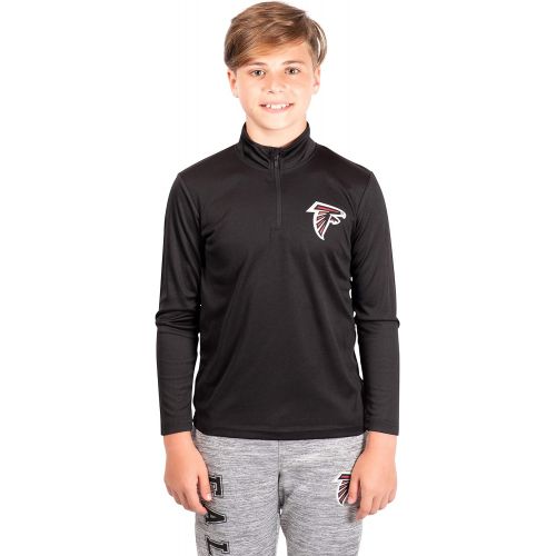  Ultra Game NFL Boy’s Quarter-Zip Active Pullover Shirt