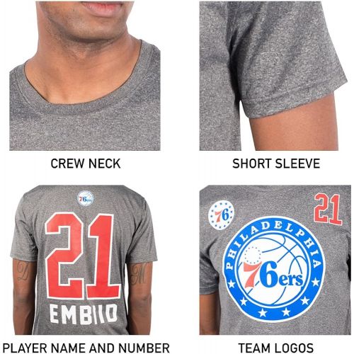  Ultra Game NBA Mens Player Name and Number Polo Shirt