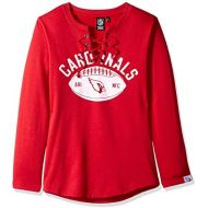 Ultra Game NFL Womens Fleece Long Sleeve Lace -Up Sweatshirt