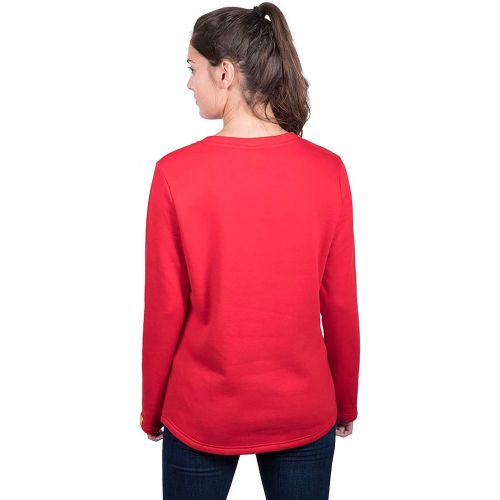  Ultra Game NFL Womens Fleece Long Sleeve Lace -Up Sweatshirt