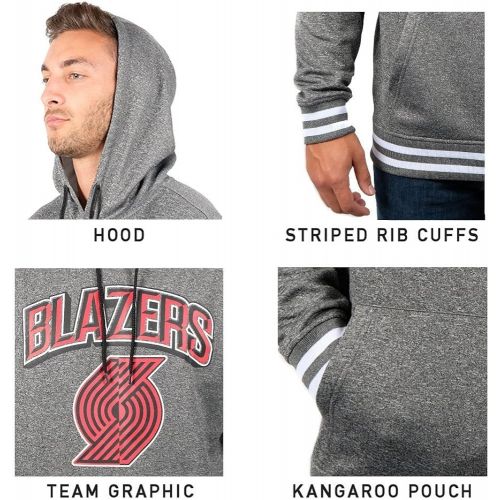  Ultra Game NBA Mens Focused Pullover Fleece Hoodie Sweatshirt