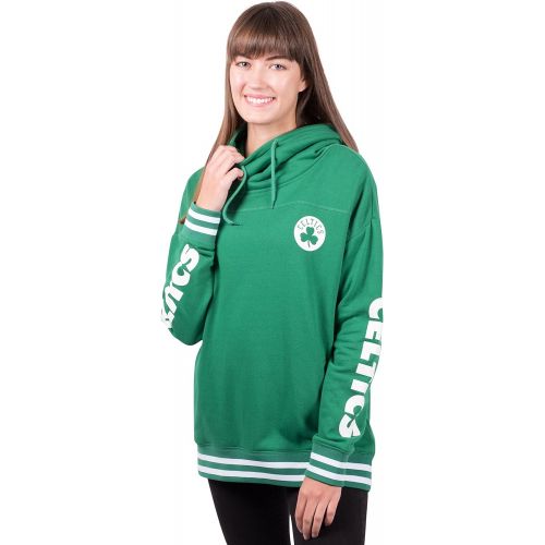  Ultra Game NBA Womens Fleece Pullover Sweatshirt Funnel Neck