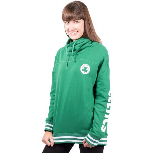  Ultra Game NBA Womens Fleece Pullover Sweatshirt Funnel Neck