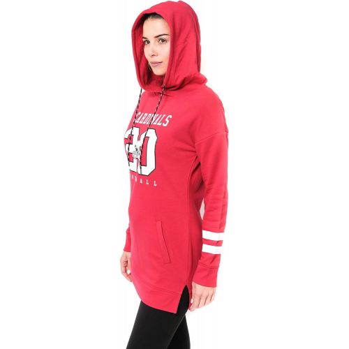  Icer Brands Ultra Game NFL Womens Tunic Hoodie Pullover Sweatshirt Terry