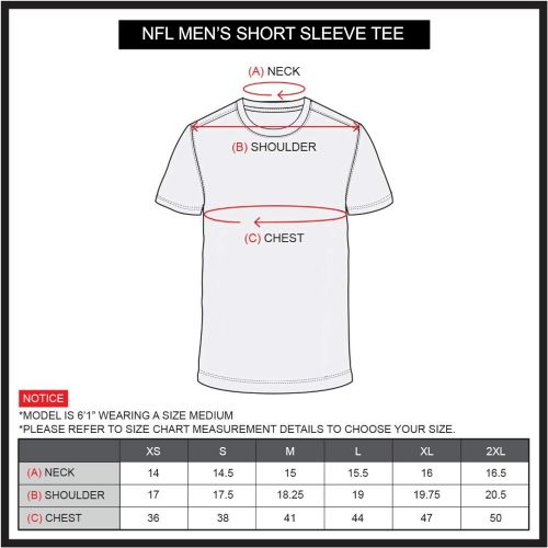  Ultra Game NFL Mens Active Crew Neck Jersey Tee Shirt