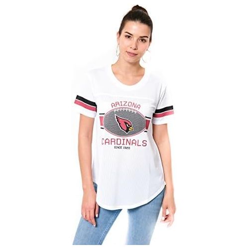  Ultra Game NFL Womens Soft Mesh Jersey Varsity Tee Shirt