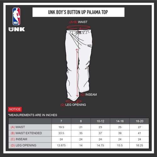  Ultra Game NBA Boys 2 Piece Pajama Lounge Pants & Tee Shirt Set