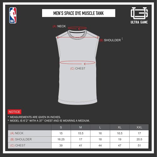  Ultra Game NBA Mens Sleeveless Jersey Tank Top Tee Shirt