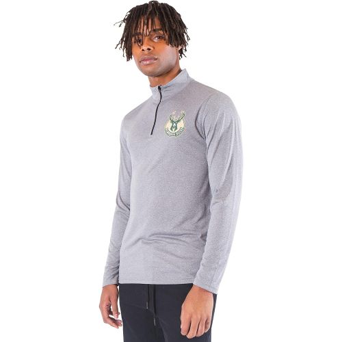  Ultra Game NBA Mens Quarter Zip Long Sleeve Pullover T-Shirt