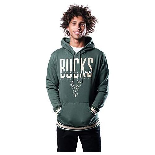  Ultra Game NBA Mens Stripe Soft Fleece Pullover Hoodie Sweatshirt