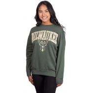 Ultra Game NBA Womens Extra Soft Fleece Distressed Oversized Pullover Sweatshirt