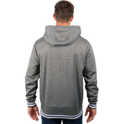  Ultra Game NBA Mens Stripe Soft Fleece Pullover Hoodie Sweatshirt