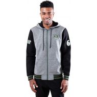 Ultra Game NBA Mens Full Zip Fleece Hoodie Letterman Varsity Jacket