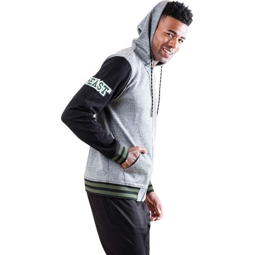  Ultra Game NBA Mens Full Zip Fleece Hoodie Letterman Varsity Jacket