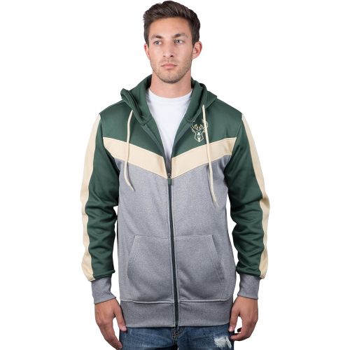  Ultra Game NBA Mens Soft Fleece Full Zip Jacket Hoodie