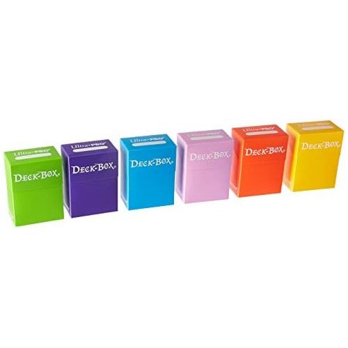  [아마존베스트]Ultra Pro Deck Box, Set of 6 (Orange, Purple, Light Blue, Pink, Yellow, Light Green)