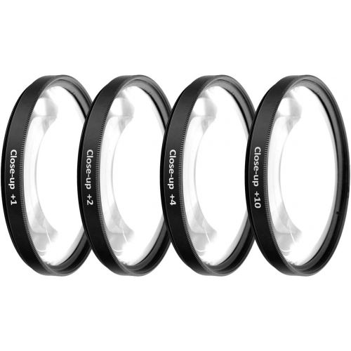  Ultra Pro 46mm Digital Pro High-Resolution Close-Up Macro Filter Set (+1, 2, 4, and +10 Diopters) with Filter Carry Case for Select Panasonic Digital Cameras