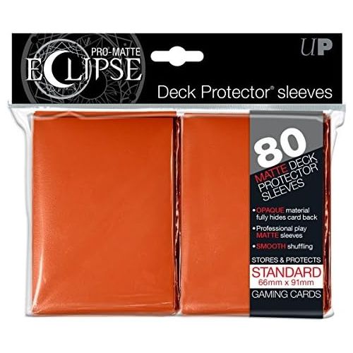  [아마존베스트]Ultra Pro Pro-Matte Eclipse Standard Sleeves (Cases) - Orange (80 Sleeves) - 85113