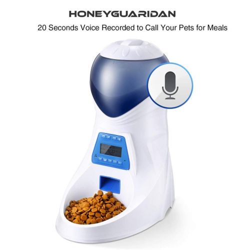  Ultra Time Empty A25 Automatic Pet Feeder Pet Food Automatic Dispenser with Voice Reminding and Timer Programmable Meal for Dogs (Medium and Small) and Cats