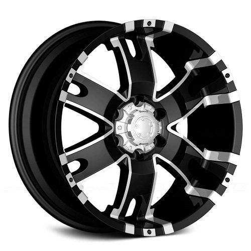  Ultra Wheel 202B Baron Matte Black Wheel with Painted (17 x 9. inches /6 x 135 mm, 25 mm Offset)