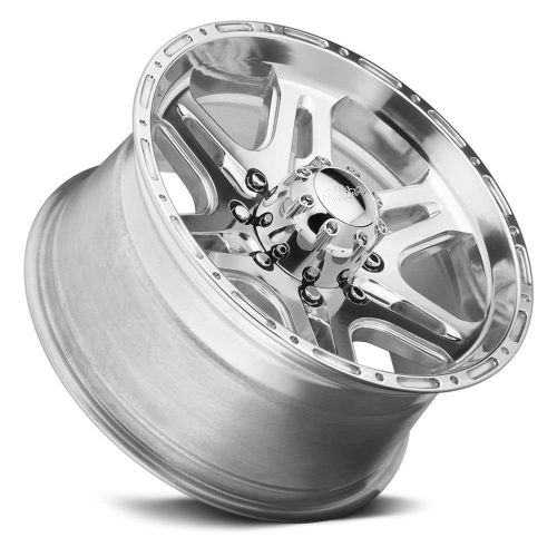  Ultra Wheel 208P Badlands Silver Wheel with Polished Finish (16x8/8x6.5mm, +10 mm offset)