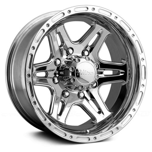  Ultra Wheel 208P Badlands Silver Wheel with Polished Finish (16x8/8x6.5mm, +10 mm offset)