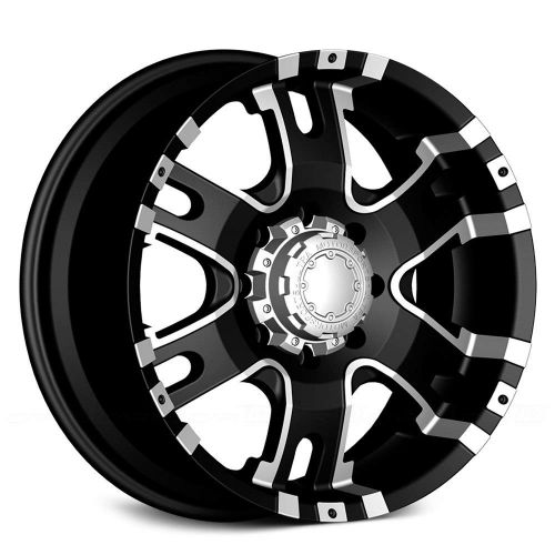  Ultra Wheel 201B Baron Matte Black Wheel (17x9/6x5.5mm, -12 mm offset)