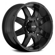 Ultra Wheel 225U Phantom Satin Black with Diamond Cut Accents Wheel (18x9/8x6.50, -12mm offset)