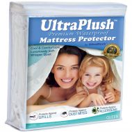 UltraBlock UltraPlush Premium Queen Size Waterproof Mattress Protector - Super Soft Quiet Cover