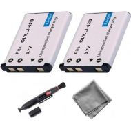 [아마존베스트]UltraPro 2-Pack LI-42B / LI-40B / LI-40C High-Capacity Replacement Battery for Olympus FE-220 FE-230 FE-240 FE-250 FE-280 - UltraPro BONUS INCLUDED: Deluxe MicroFiber Cleaning Clot