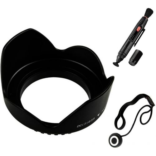  [아마존베스트]UltraPro 55mm Premium Digital Tulip Flower Lens Hood Bundle, Includes Flower Tulip Lens Hood + Lens Cleaning Pen + Lens Cap Keeper. for The Sony FDR-AX53 4K Ultra HD Handycam Camco