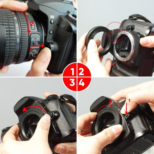  UltraPro T/T2 Lens Mount Adapter for Nikon SLR Mount. Fits Select Nikon SLR Digital Cameras.