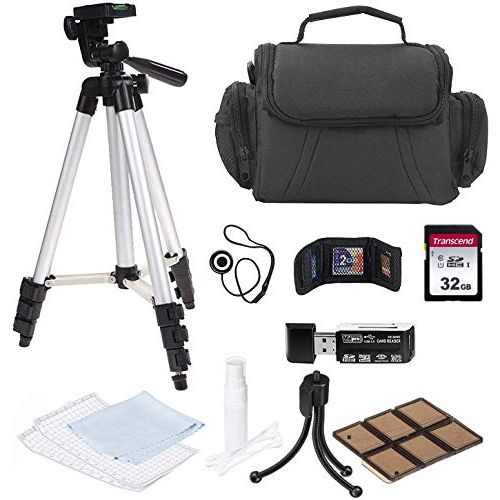  UltraPro Professional Camera Accessory Bundle Kit for Canon, Nikon, Sony, Panasonic and Olympus Digital Cameras. 10 Piece Bundle Includes 59” Tripod and 32GB SD Card