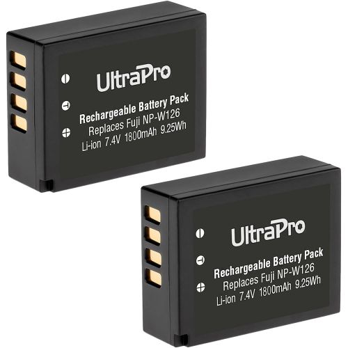  UltraPro 2-Pack Fuji FujiFilm NP-W126 High-Capacity Replacement Batteries
