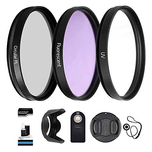  55mm UltraPro Professional Filter Bundle for Lenses with a 55mm Filter Size - Includes Filters, Remote, Lens Hood & More