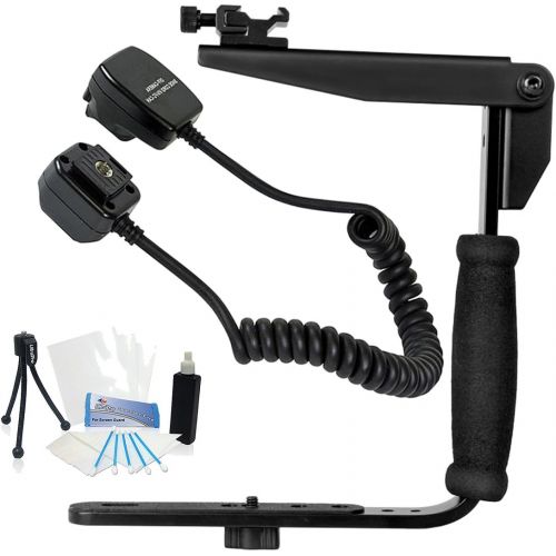  Rotating Flash Bracket Grip with Nikon SC-28, SC-29 Replacement Off Camera TTL Flash Cord for Select Nikon Digital SLRs. UltraPro Bundle Includes: Cleaning Kit, LCD Screen Protecto